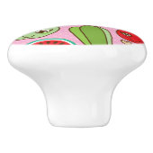 illustratiepatroon voor fruitkeuken keramische knop (Zijkant)