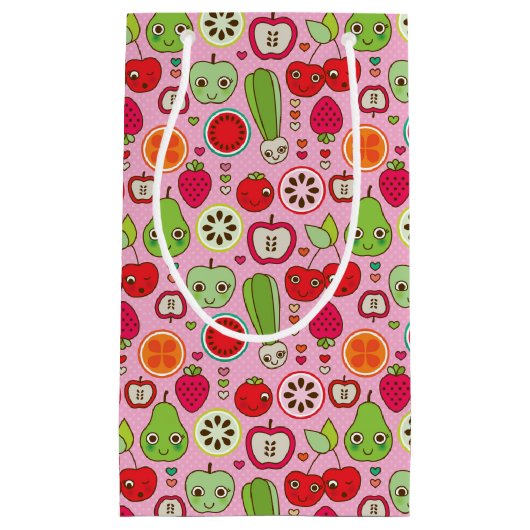 illustratiepatroon voor fruitkeuken klein cadeauzakje (Voorkant)