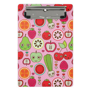 illustratiepatroon voor fruitkeuken mini klembord