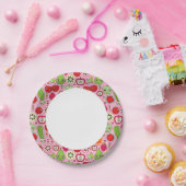 illustratiepatroon voor fruitkeuken papieren bordje (Feest)