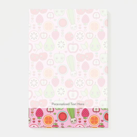 illustratiepatroon voor fruitkeuken post-it® notes (Voorkant)
