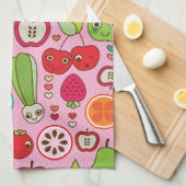 illustratiepatroon voor fruitkeuken theedoek (Quarter Fold)
