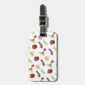 Illustratiepatroon voor groenten bagagelabel (Voorkant verticaal)