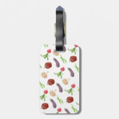 Illustratiepatroon voor groenten bagagelabel (Achterkant verticaal)