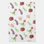 Illustratiepatroon voor groenten theedoek (Verticaal)
