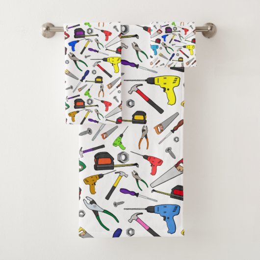 Illustratiepatroon voor hardware-illustratie voor  bad handdoek (Insitu)