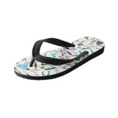 Illustratiepatroon voor hardware-illustratie voor kinder teenslippers (Schuin)
