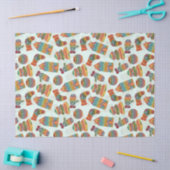 Illustratiepatroon voor kleurrijke kerstsymbolen tissuepapier (Craft)