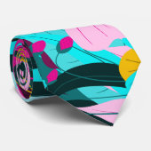 Illustratiepatroon voor meisjeskleurige Floral Lea Stropdas (Opgerold)