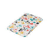 Illustratiepatroon voor muziekinstrumenten badmat (Gekanteld)