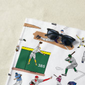 Illustratiepatroon voor persoonlijke Baseball-spel Strandlaken (In situ)