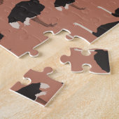 Illustratiepatroon voor vogels Ostrich Bird Legpuzzel (Zijkant)