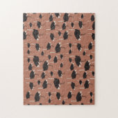 Illustratiepatroon voor vogels Ostrich Bird Legpuzzel (Verticaal)