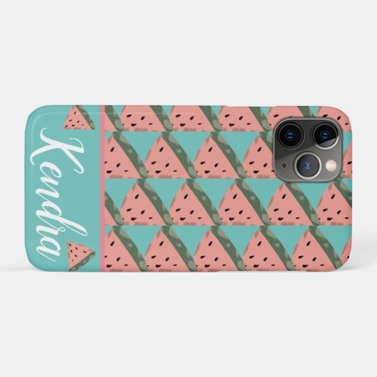 Illustratiepatroon zomerwatermeloen Case-Mate iPhone case (Achterkant (horizontaal))