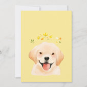 Illustratieportret labrador Retriever Pet Dog Bedankkaart (Voorkant)