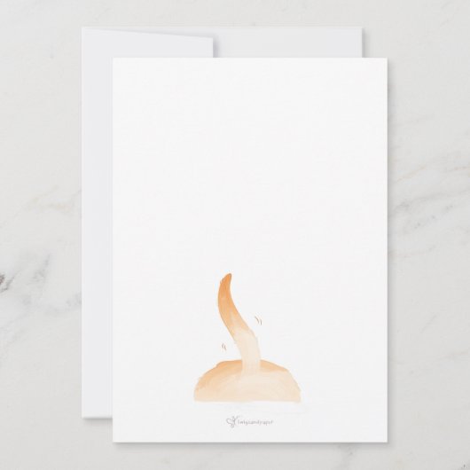 Illustratieportret labrador Retriever Pet Dog Bedankkaart (Achterkant)