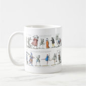 Illustraties Franse ballettekens Koffiemok (Links)