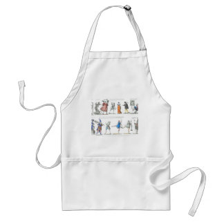 Illustraties Franse ballettekens Standaard Schort