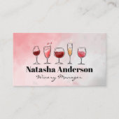 Illustraties Glas van Wijnen | Waterverf Visitekaartje (Voorkant)