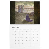 Illustraties in de wand-kalender kalender (Mar 2026)