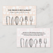 Illustraties Keukengerei Visitekaartje (Voorkant / Achterkant)