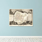 Illustraties, landschappen canvas afdruk (Insitu (Houten vloer))