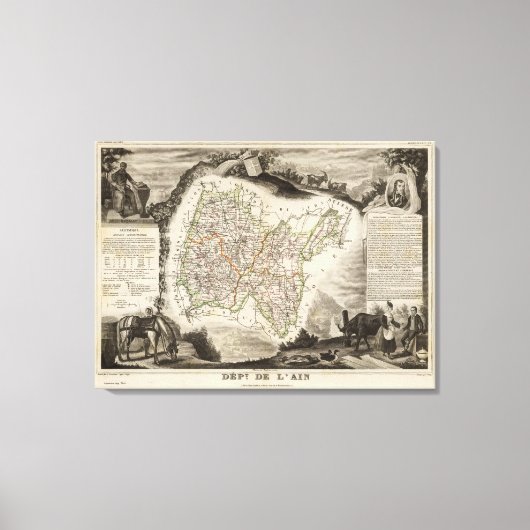 Illustraties, landschappen canvas afdruk (Voorkant)