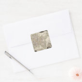 Illustraties, landschappen vierkante sticker (Envelop)