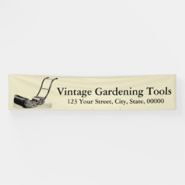  ILLUSTRATIES Lawn Mower Banner