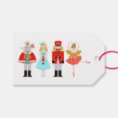 Illustraties met kerstvoedingskraker cadeaulabel (Voorkant (Horizontaal))