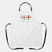 Illustraties met kerstvoedingskraker schort (Voorkant)