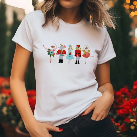 Illustraties met kerstvoedingskraker t-shirt