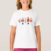Illustraties met kerstvoedingskraker t-shirt (Voorkant)