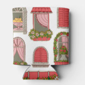 Illustraties met  ramen: artistiek. blikjeskoeler (Achterkant)