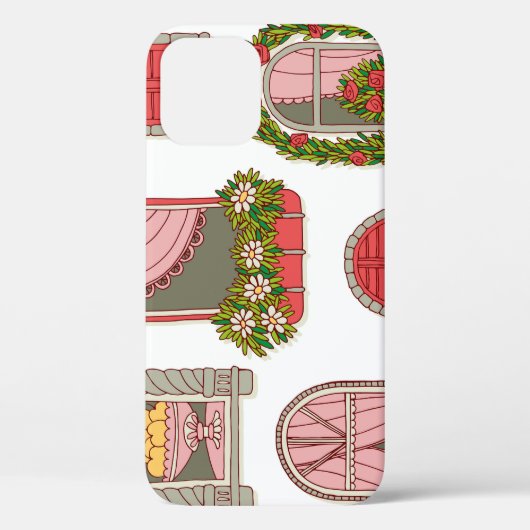 Illustraties met  ramen: artistiek. Case-Mate iPhone case (Achterkant)