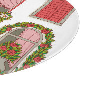 Illustraties met  ramen: artistiek. snijplank (Hoek)