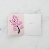 Illustraties of a tree with hearts for leaves feestdagen kaart (Binnen)