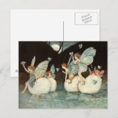  illustraties 's nachts briefkaart (Voorkant / Achterkant)