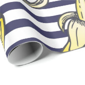 Illustraties ter illustratie van de banaan bij de  cadeaupapier (Rol Hoek)