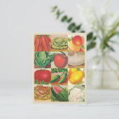 Illustraties ter illustratie van  groenten en frui briefkaart (Staand voorkant)