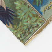 Illustraties uit de 19de eeuw van de vogelstand in fleece deken (Hoek)