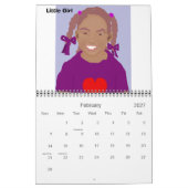 Illustraties van Amerikaans-Amerikaans Amerikaans- Kalender (Feb 2027)