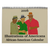 Illustraties van Amerikaans-Amerikaans Amerikaans- Kalender (Hoes)
