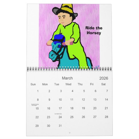 Illustraties van Amerikaans-Amerikaans Amerikaans- Kalender (Mar 2026)