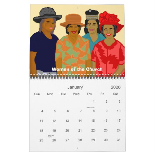 Illustraties van Amerikaans-Amerikaans Amerikaans- Kalender (Jan 2026)