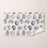 Illustraties van antieke hersen anatomie biologie bad handdoek (Handdoek)