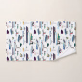 Illustraties van bootjes en schepen Willekeurig pa Bad Handdoek (Handdoek)