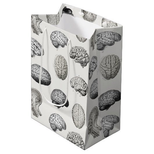 Illustraties van de anatomie van de hersenen medium cadeauzakje (Voorkant Gekanteld)