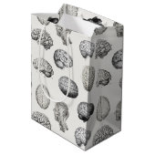 Illustraties van de anatomie van de hersenen medium cadeauzakje (Achterkant Gekanteld)