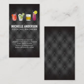 Illustraties van de cocktailDrink | Oplossing Visitekaartje (Voorkant / Achterkant)